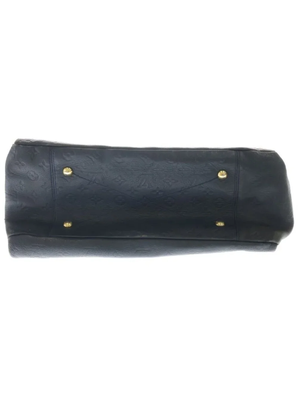 Louis Vuitton Monogram Empreinte Artsy MM Leather Gold Tote Black